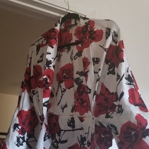 100% silk wrap blouse